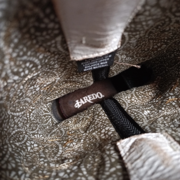 Laredo Myra Western Women's Leather Boots in Sand/ White Size 10 - Picture 8 of 9